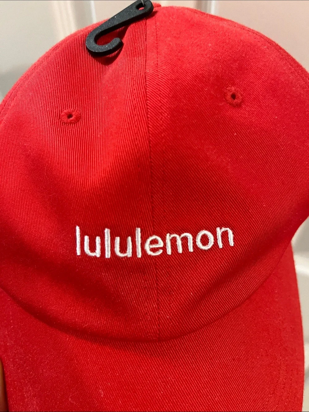 RARE Lululemon Athletica Red Logo Classic Unisex Ball Cap